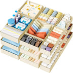 DIMJ Drawer Organizer Clothes - 18 Pack Baby Dresser Organizer for Nursery, Foldable Drawer Organizer Bins for Closet Bedroom