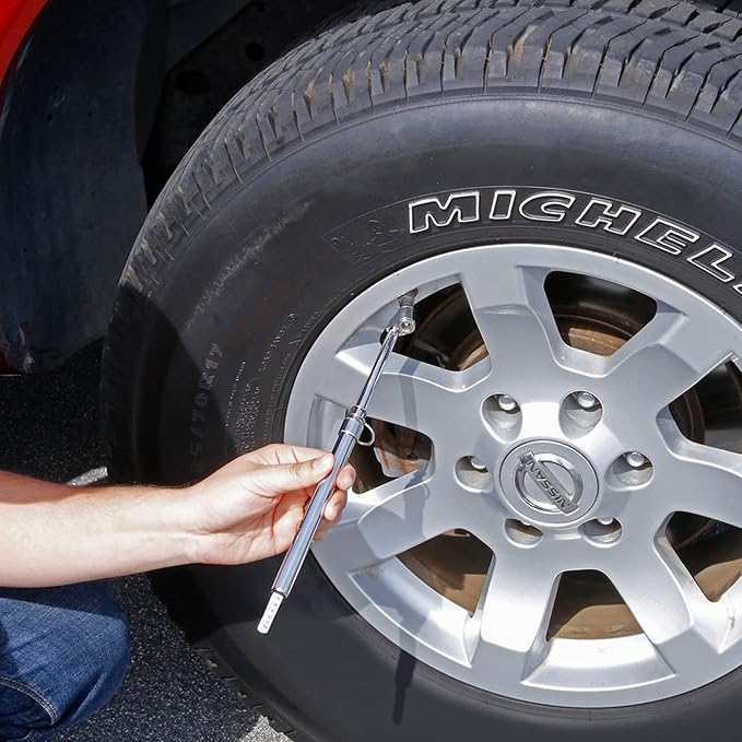 Slime 2021-A Tire Gauge, Dual Head, Pencil Gauge, Truck & SUV, 10-150 psi