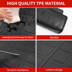 Floor Mats Compatible with 2019-2024 Subaru Forester Cargo Mat Trunk Liner TPE All Weather Back Seat Cover Protector 2023 Forester Accessories (Trunk Mat+Backrest Mats+Floor Mats)