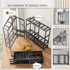 Foldable Portable Wardrobe On Wheels, Freestanding Garment Rack, with Magnetic Door 2000lbs, Heavy Duty Clothes Rack, for Bed