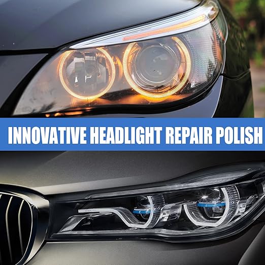 Innovative Headlight Repair Polish, Car Headlight Repair Fluid, Car Headlight Cleaner (50 ml,5 pcs) (5 PCS, 30 ML)