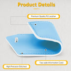 Travelambo Luggage Tags for Suitcases PU Leather Travel Tags Bag Tags Privacy Protection Travel Essentials