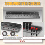 Screwdriver Organizer，Metal Screwdriver Organizers, Hammer Rack，Pliers Organizer, Wall Mounted Tool Organizers for Workshop，S