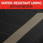 Motor Trend SpillGuard 2 Beige Seat Covers for Cars & Seat Covers for Trucks - Neoprene Lining Waterproof Car Seat Covers Fro