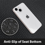 CAR PASS Luxury Napa Leather Front Car Seat Covers, Sideless Car Seat Protectors with Storage Pocket, Non-Slip Automotive Sea