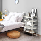 SIMPLE HOUSEWARE 5-Tier Shoe Rack Storage Organizer, White