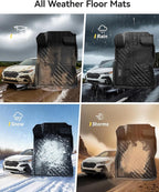 3W Floor Mats for 2026 2025 2024 Subaru Crosstrek & Impreza(Not for Crosstrek Hybrid), All Weather TPE Custom Fit Guard Durable Floor Liners for Subaru Crosstrek & Impreza, Car Accessories