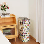 efluky Slim Laundry Basket, Narrow Laundry Hamper with Handles, Collapsible Dirty Clothes Hamper, Tall Laundry Bin for Laundr