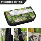 Car Tissue Holder Car Visor Organizer Tissue Box Holder for Car Sun Visor Organizer with Car Vehicle Accessories Essentials Interior for Women Men Black Collage Pieces St.Patrick