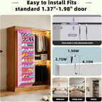 PAULONE 10-Pocket Multi-Use Over the Door Organizer, Heavy Duty 95lbs Capacity with Breathable Mesh, Versatile Hanging Storag