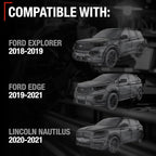 T1A Front/Rear Bumper Parking Aid Sensor, 4-pc - Compatible with 2018-2019 Ford Edge, 19-21 Ford Explorer; 20-21 Lincoln Naut