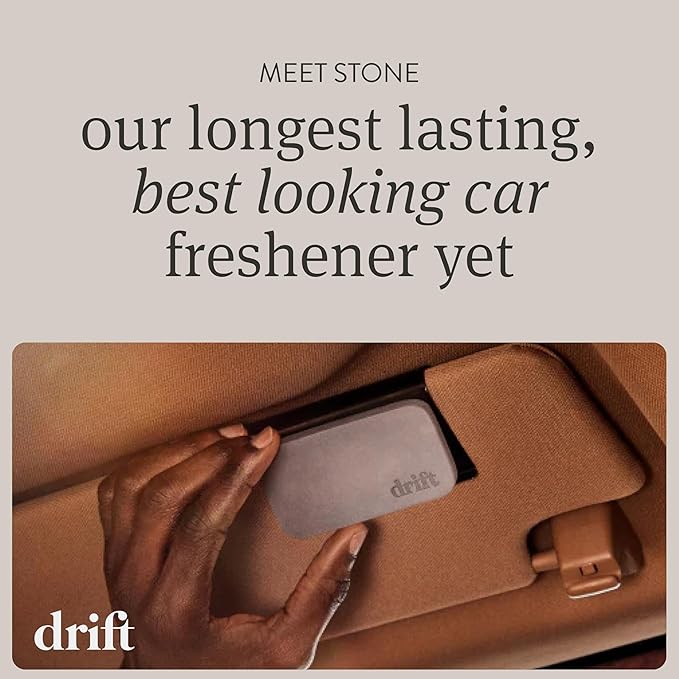 Drift Car Air Freshener - Stone Air Freshener Car Odor Eliminator - Long Lasting Scent - Auto Accessories - Metal Clip - Esse