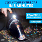 ThisWorx Car Vacuum Cleaner 2.0, Portable Handheld Mini Vacuums Cleaner W/ 16ft Cord, LED Light, Bag, & Attachments- Small Va