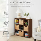 Best Choice Products 9-Cube Storage Organizer, 11in Shelf Opening, Bookcase, Display Shelf, Customizable w/ 3 Removable Back 