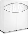 Whitmor 60-inch Extra-Wide Clothes Closet, 60” with White Cover