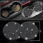 NBTEPEM 30 Pcs Black Bling Car Accessories Set for Women, Steering Wheel Cover Set, Bling Console Cover, Seat Belt Cushion, Shift Knob Cushion, Cup Holder Coaster, Rhinestone Car Hanging Accessories