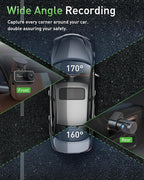 Dash Cam Front and Rear,4K+1080P WiFi Dual Dash Camera for Cars with App, 3" IPS Dashboard Camera Recorder,Night Vision,24H/7