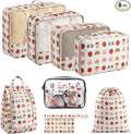 8 Set Packing Cubes for Travel with Clear Toiletry Bag, Durable Luggage Packing Organizers, Carry-On Accessories, TSA Approve