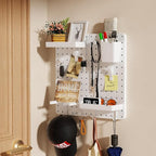 Pegboard Combination Kit - Pegboards and Accessories Modular Hanging for Wall Organizer, Crafts Organization, Ornaments Displ