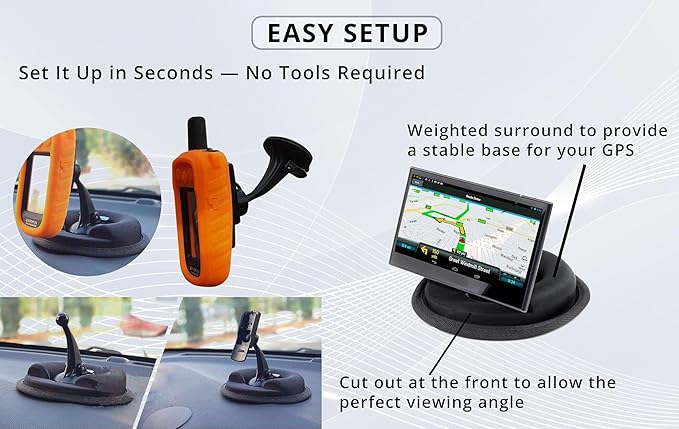 – Car Dashboard Mount | Soft Nylon, Metal Round Mount Dashboard | Weighted Sandbag Base with Magnetic Mount Option | Ideal for Phone Holders, Dash Cams, Cars, Trucks & Rvs | Black - 1 lb