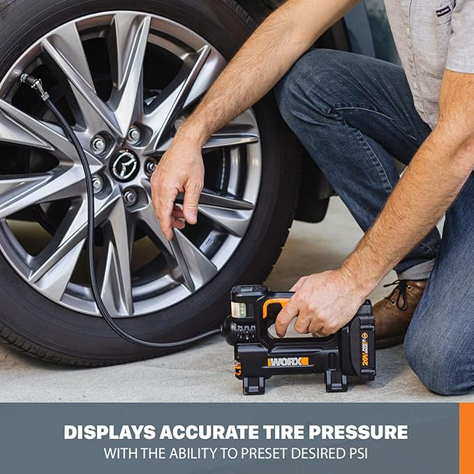 Worx WX092L.9 20V Power Share Portable Air Pump Inflator (Tool Only)