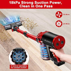 elezon A200 Cordless Vacuum Cleaner, Stick Vacuum with Powerful Suction, 38 Mins Runtime, Rechargeable Battery, HEPA Filter, 