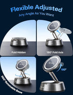 andobil 2026 Upgrade for Magsafe Car Mount [Strongest Suction & Magnet] Vacuum Magnetic Phone Holder for Car 360° Adjustable Car Cell Phone Holder Mount for iPhone 17 Pro Max 16/15/14/13/12
