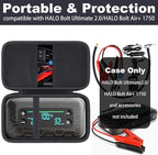khanka Stroage Case for HALO Bolt Ultimate 2.0/HALO Bolt Air +1750 Portable Car Battery Jump Starter,Case Only (Black)