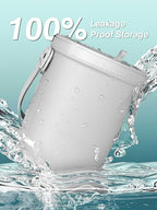Waterproof Car Garbage Can, 1.9 Gallon Soft Silicone Hanging Trash Can for Car with Lid, Easy to Clean Multi-Purpose Automotive Garbage Bin