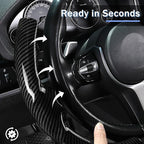 Steering Wheel Cover for BMW X3(2014-2017) X5(2014-2018) 3 Series(2012-2019) 5 Series(2014-2016) 328i 320i 330i 325i 528i 535i 530i 540i M3 2 4 6 Series X4 X6 M2 M4 M5 M6 Accessories (Glossy Black)