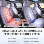 Coverado Seat Covers, Car Seat Covers Front Seats, Car Seat Cover, Car Seat Protector Waterproof, Car Seat Cushion Nappa Leat