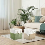 Geiserailie 6 Pcs 13 x 13 Inch Cube Storage Bins Fabric Storage Organizer Bins Foldable Cube Baskets with Sturdy Carry Handle