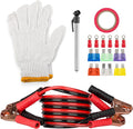 Roadside Emergency Car Kit - 30-Piece Road Trip Essentials Tool Set with Jumper Cables and Carrying Case for Car, Truck, or R