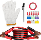 Roadside Emergency Car Kit - 30-Piece Road Trip Essentials Tool Set with Jumper Cables and Carrying Case for Car, Truck, or R