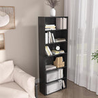 Wooden 6 Tier Book Shelf, 6 Cube Storage Organizer,6 Tier Low Bookcase Storage Display Organizer, 64 Inch Versatile Cubes She