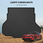 LASFIT Cargo Mat for Kia K4 2025 2026, All Weather TPE Custom Fit Car Trunk Mats Cargo Liners Accessoires for Kia K4 2025-2026, Black