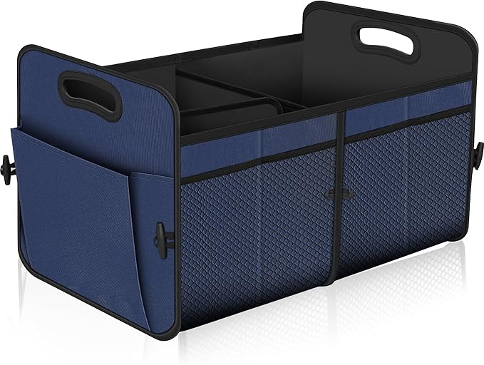 Femuar Car Trunk Organizer,Car Storage Organizer with 72L Large Capacity Waterproof Collapsible and 11 Pockets,Trunk Organize