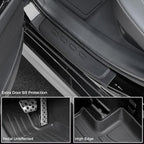 Floor Mats for Toyota Camry 2025-2026, All Weather Floor Mats Trunk Cargo Liner and Door Sill Guards Accessories, Full Coverage Set