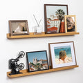 Fun Memories Picture Ledge Shelf, 36 Inch Floating Shelves Set of 2, Nursery Book Shelves for Toys Storage, Kids Bookshelf Wa