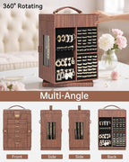 AKOZLIN 360° Rotating Jewelry Box 6-Tier Organizer Functional Jewelry Storage Case for Women Girls Ring Necklace Earring Brac