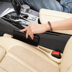 Car Seat Gap Filler Organizer Universal for Car SUV Truck Accessories Seat Gap Plug Blocker with Storage Slot Beige 2 Pack