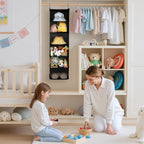 GRANNY SAYS 6 Shelf Hanging Closet Organizers and Storage, Collapsible Closet Hanging Organizer with 2 Sturdy Hooks, Large Ha