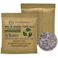 1/6U Kraft Clay Desiccants Packs for Storage - Silica Gel Packets Alternative, 6 Gram Food Safe Bentonite Clay Desiccant