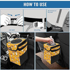 Car Trash Can – Multi-Purpose, Lightweight and Portable with Durable Water-Resistant Coating, No Installation Required, Practical and Ample Capacity, Variety of Colors.Mushroom