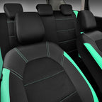 CAR PASS Leather Seat Covers, Breathable Universal Car Seat Cover Full Set for Cute Women Girly,Super 5mm Composite Sponge In