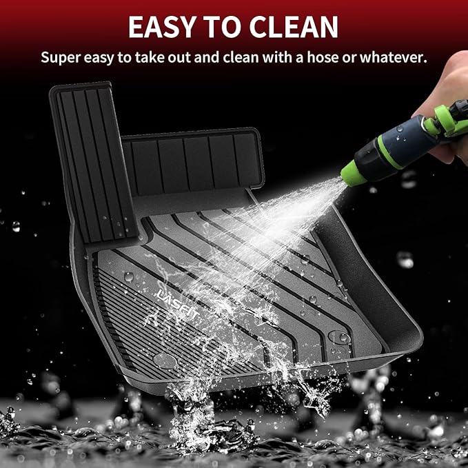 LASFIT Floor Mats Fit for BMW X2 2018-2023/ BMW X1 2016-2022 M35i, sDrive28i, xDrive28i, Custom Fit TPE All Weather Waterproof Floor Liners Front & Rear Rows Car Liners, Black