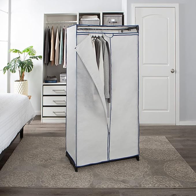 Simplify 36" Wide Portable Closet | Great for Clothes | Accessories | Heavy Duty | Hanging Rod | Easy to Assemble | Dimension