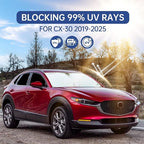 8pcs Car Window Shades for Mazda CX30 2019-2025, Full Car Window Covers for Privacy, Sunshades for CX-30 Front Rear Windshield Side Windows to Block UV and Protect Privacy