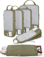 BAGSMART 6 Set /4 Set/2 Set Compression Packing Cubes for Travel, Lightweight Luggage Organizer Bags, Durable Space Saver Bag