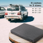 Mockins 60"x40" Anti Slip Mat for Car Top Carrier Rack & Rooftop Cargo Bag | Trimmable Car Roof Cargo Carrier Pad | Multifunctional Roof Rack Pads Mat Cargo Liner | Protective Mat for Truck SUV Van RV